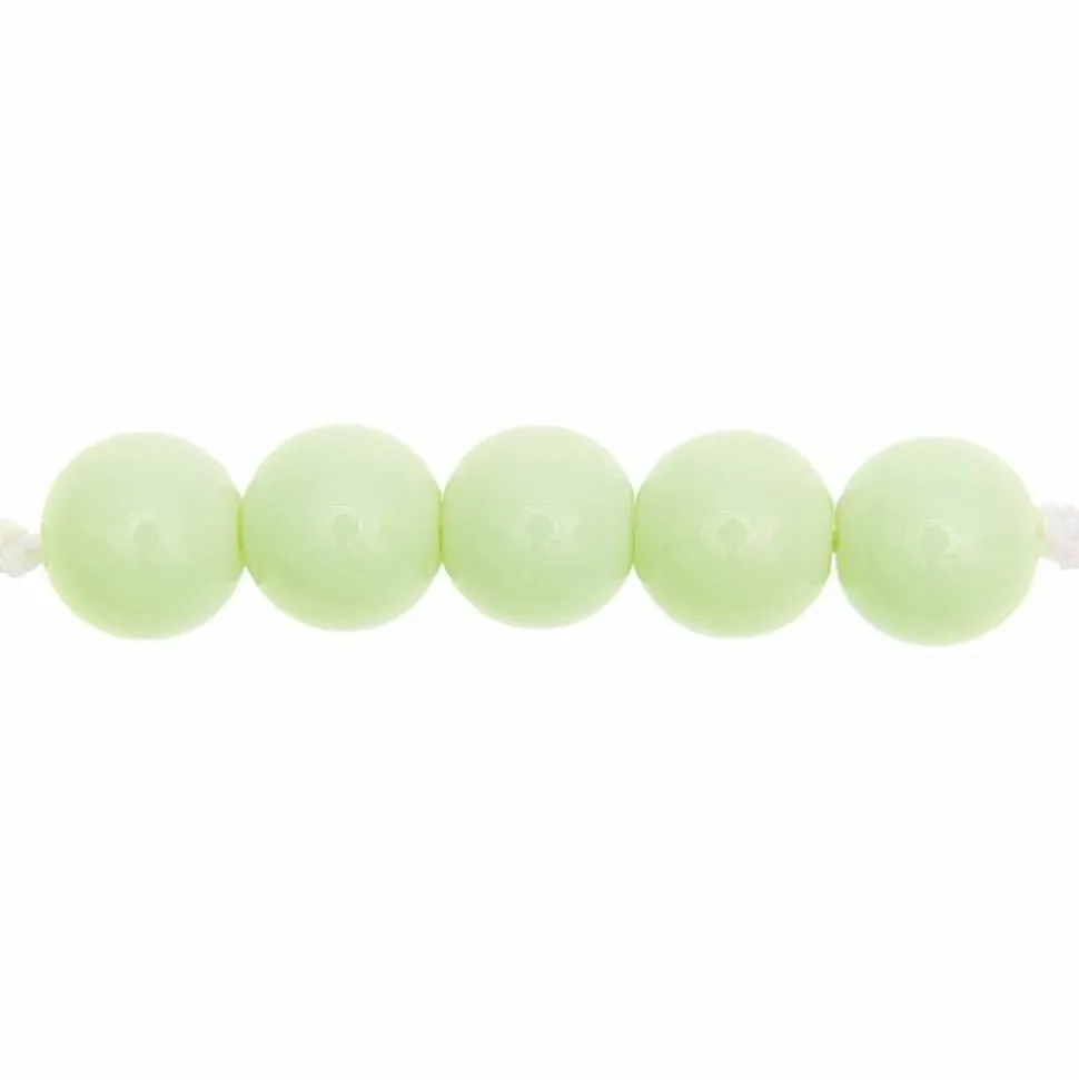 RICO DESIGN - 24 perles rondes 10 mm - vert clair