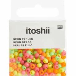 RICO DESIGN - 300 perles rondes 4 mm - fluo