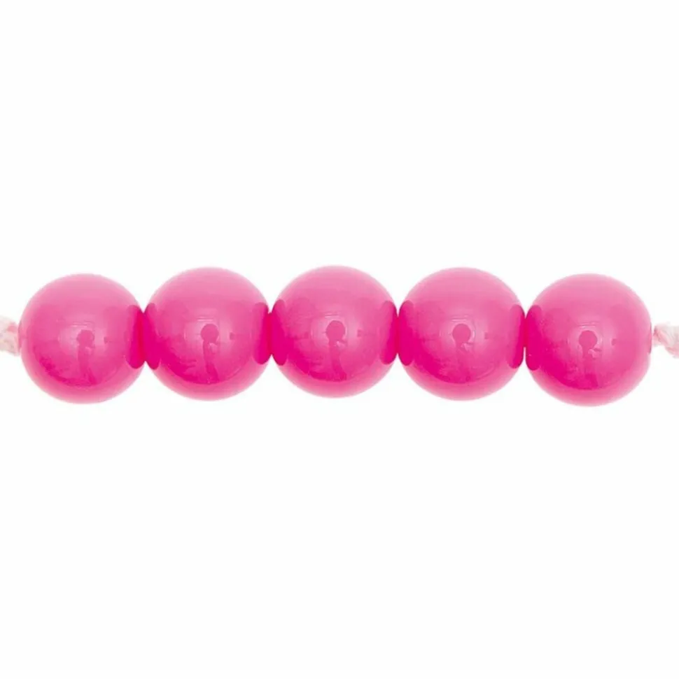 RICO DESIGN - 24 perles rondes 10 mm - fuchsia
