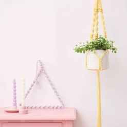 RICO DESIGN - 8 perles rondes doubles - bois jaune - 22 mm