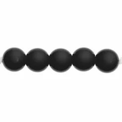 RICO DESIGN - 24 perles rondes 10 mm - noir