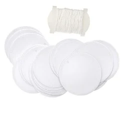 RICO DESIGN - 24 étiquettes à suspendre rondes pailletées