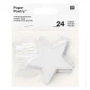 RICO DESIGN - 25 étiquettes à suspendre étoiles pailletées