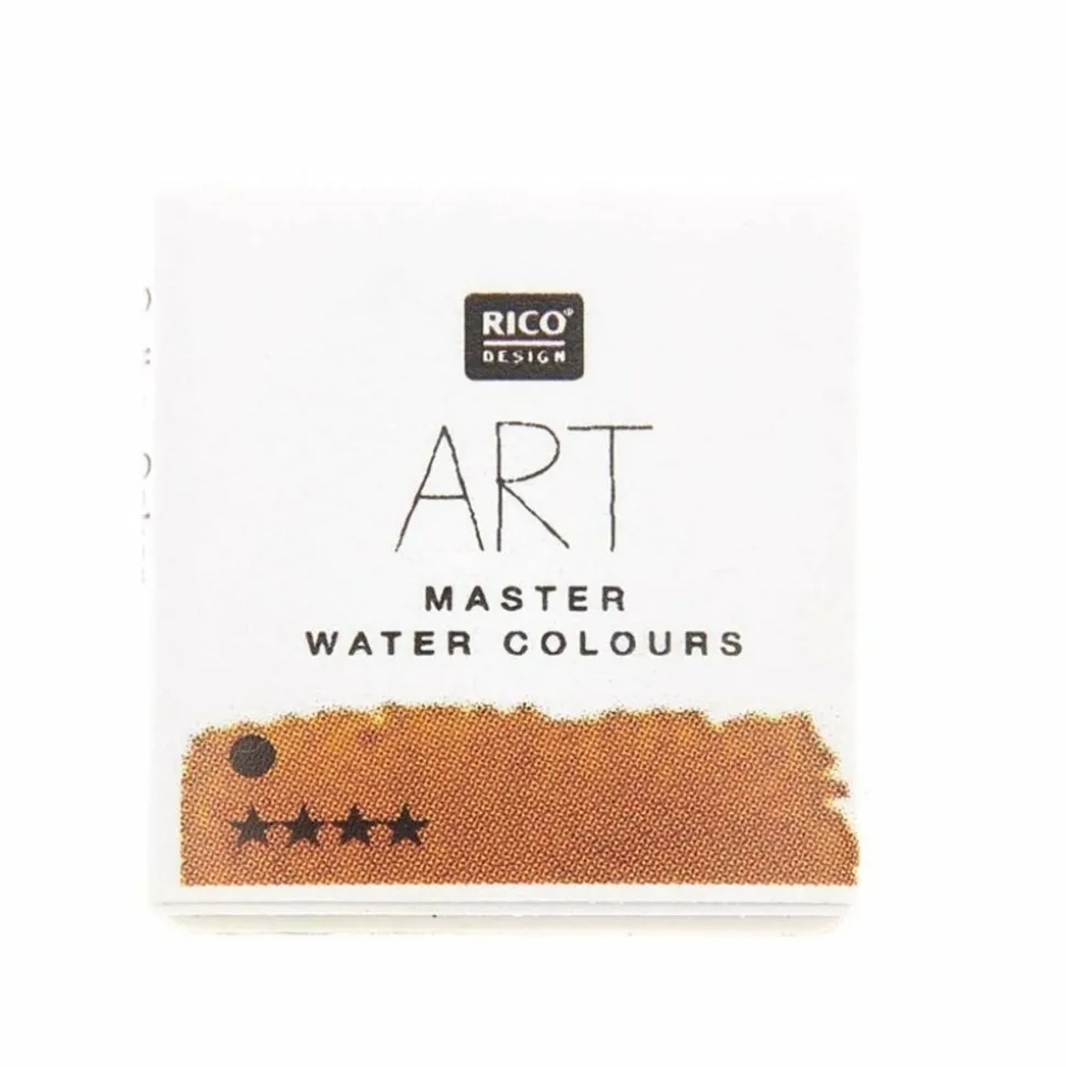 RICO DESIGN - Peinture aquarelle - jaune ocre - 1/2 godet