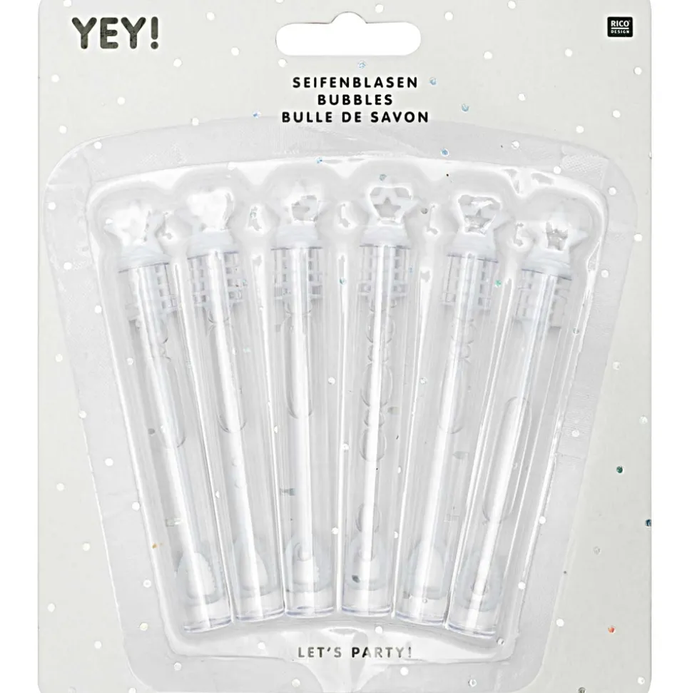 RICO DESIGN - Tubes bulles de savon - Lot de 6