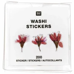 RICO DESIGN - Washi stickers fleurs de cerisier - 200 pièces