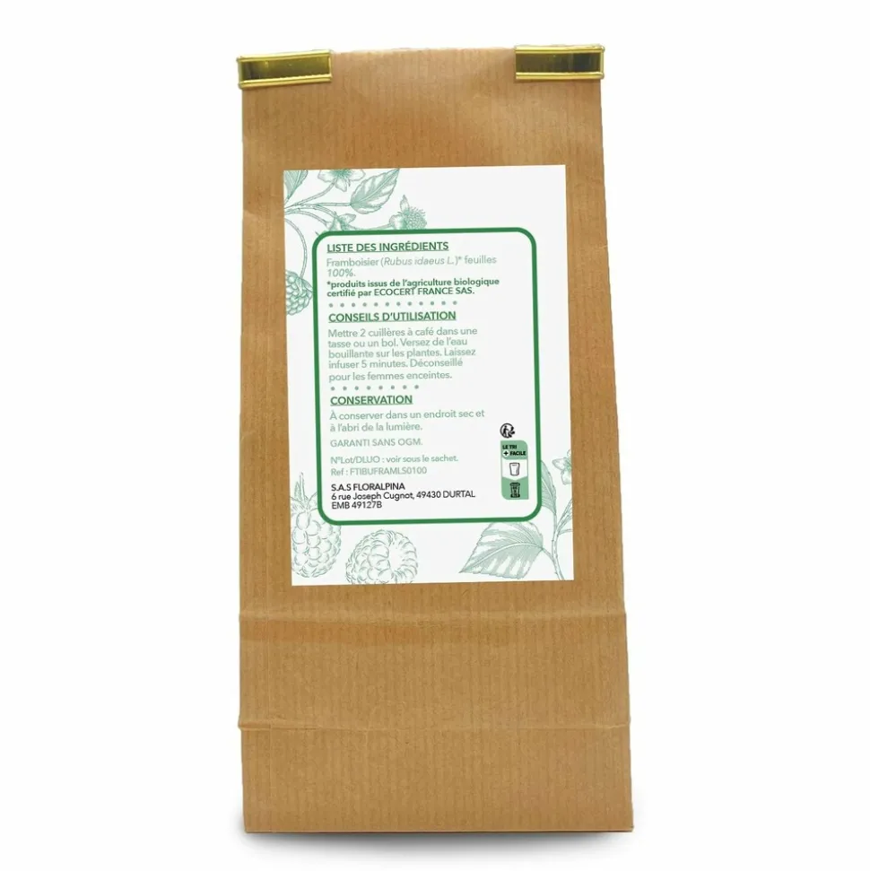 RUE DES PLANTES - Framboisier feuilles bio tisane 100 g