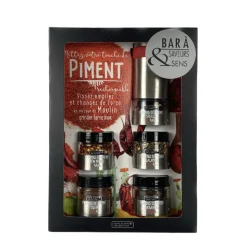 SAVOR & SENS - Coffret assortiment de 5 piments - 5x12g