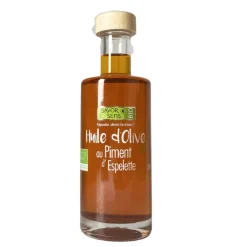 SAVOR & SENS - Huile d'olive au piment d'Espelette bio - 200ml
