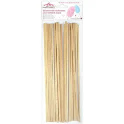 SCRAPCOOKING - 25 bâtonnets pour barbe à papa