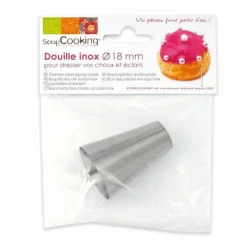 SCRAPCOOKING - 2 douilles pâtisserie inox - 18 mm