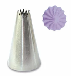 SCRAPCOOKING - 2 douilles pâtisserie inox - cannelée