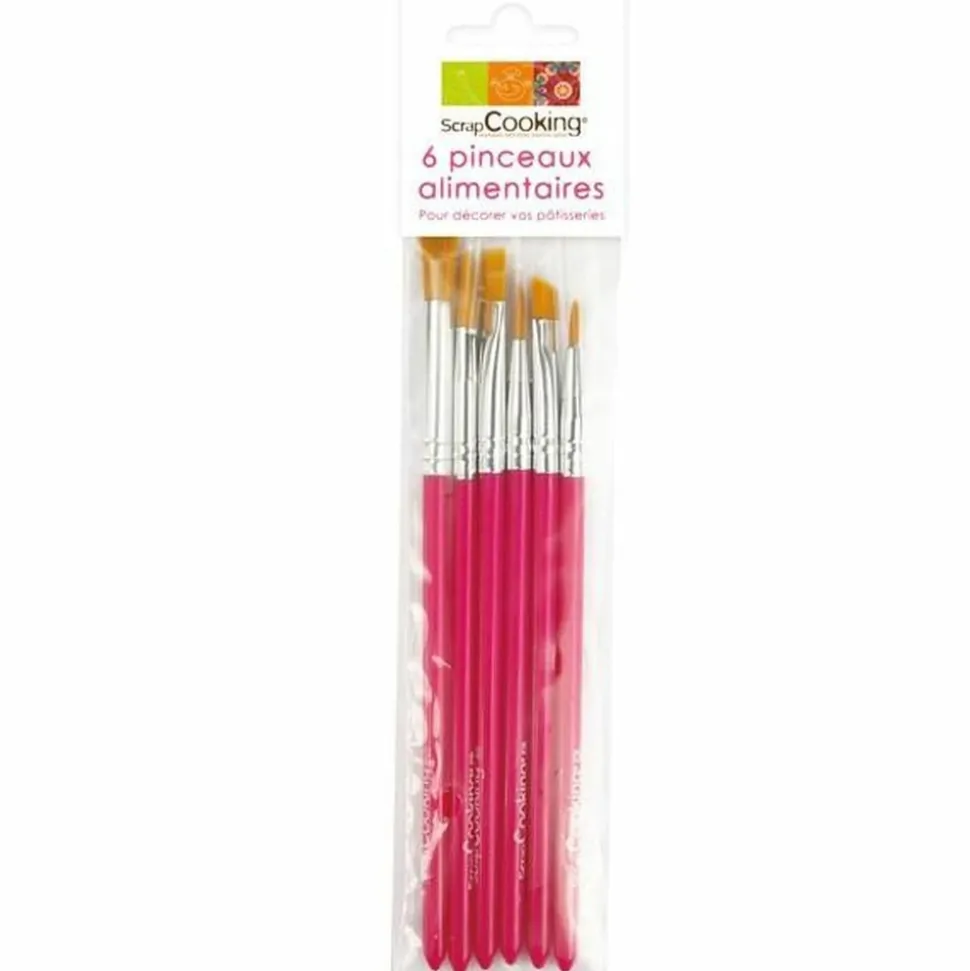 SCRAPCOOKING - 12 pinceaux alimentaires 16 cm