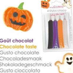 SCRAPCOOKING - 4 stylos choco halloween