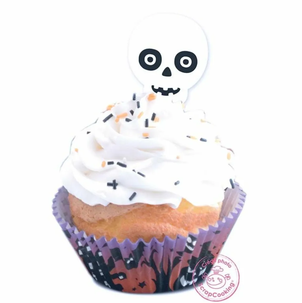 SCRAPCOOKING - Kit décoration halloween pour 24 cupcakes
