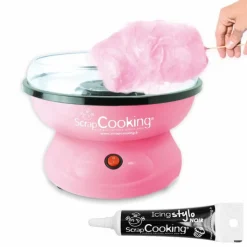 SCRAPCOOKING - Machine à barbe à papa + stylo de glaçage noir