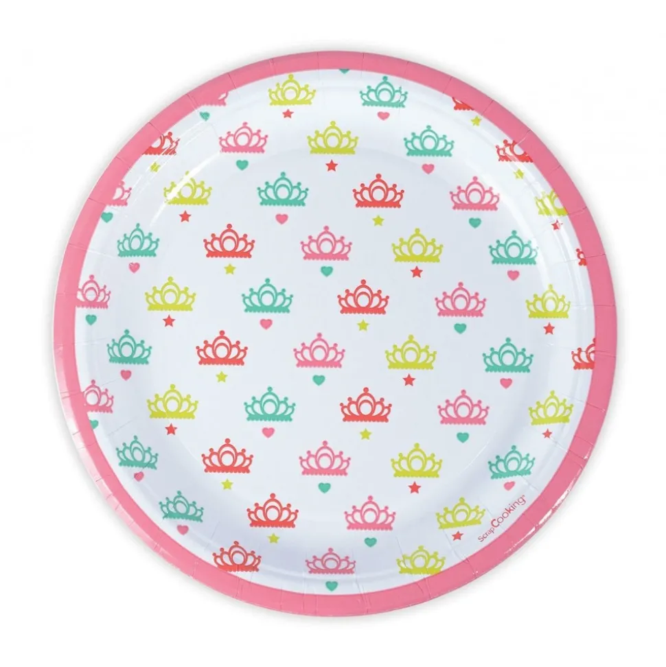 SCRAPCOOKING PARTY - 8 assiettes carton ø 23 cm - princesse