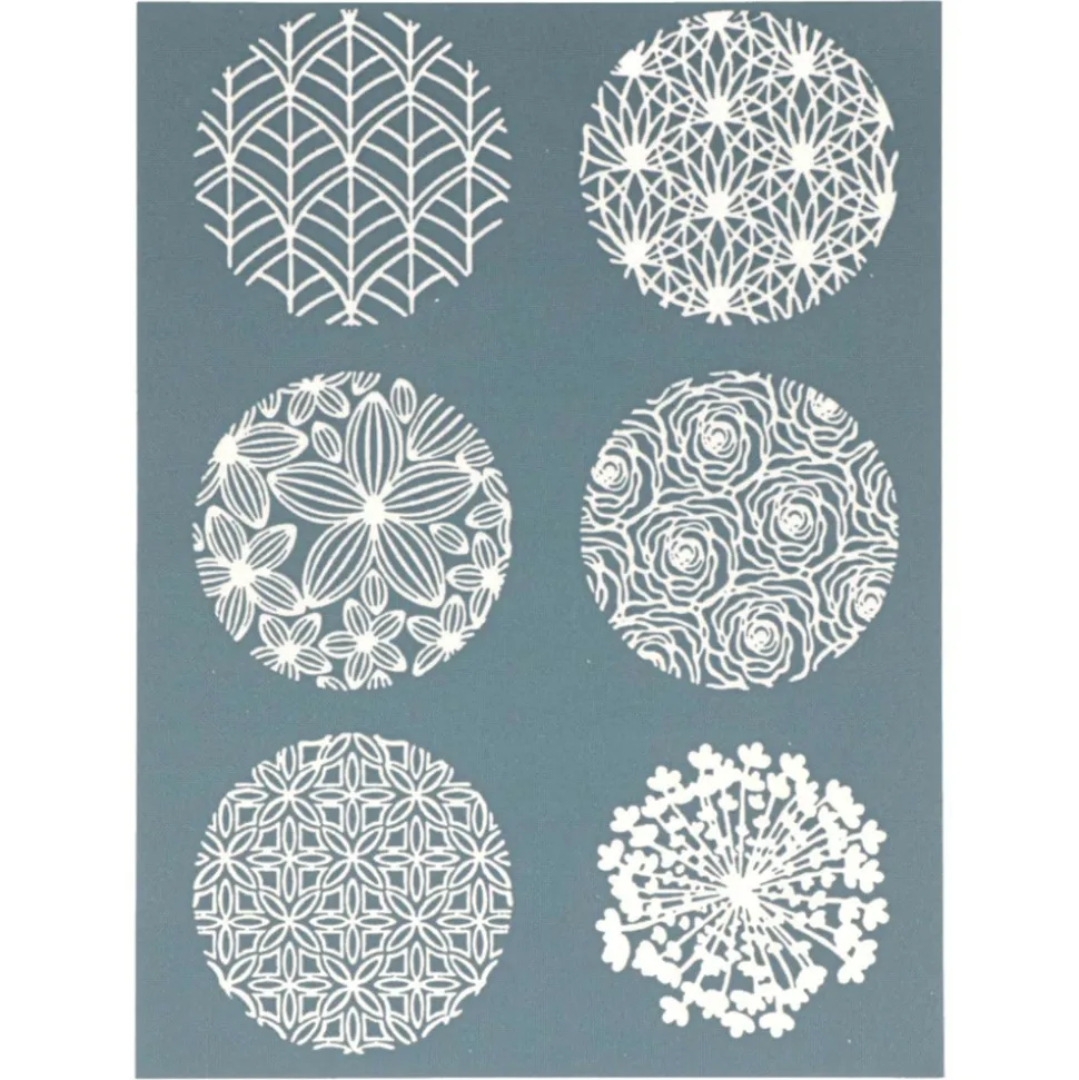 SCULPEY - Pochoirs pour sérigraphie sculpey - floral