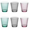 SECRET DE GOURMET - Lot de 6 gobelets en verre "maleau" 24cl multicolore