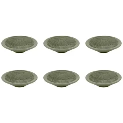 SECRET DE GOURMET - Lot de 6 coupelles "sienna" 15cm vert olive