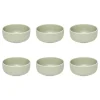 SECRET DE GOURMET - Lot de 6 coupelles en grès "alix" 14cm vert olive