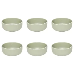 SECRET DE GOURMET - Lot de 6 coupelles en grès "alix" 14cm vert olive