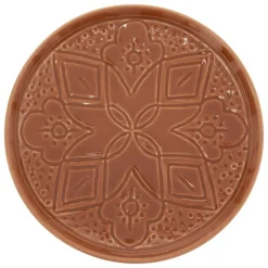 SECRET DE GOURMET - Lot de 6 assiettes à dessert "sienna" 20cm terracotta