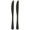 SECRET DE GOURMET - Lot de 2 couteaux en inox "shadow" 22cm noir