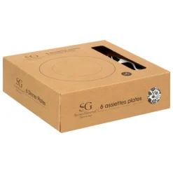 SECRET DE GOURMET - Lot de 6 assiettes plates 