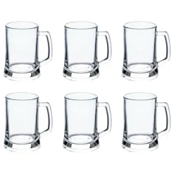 SECRET DE GOURMET - Lot de 6 verres à bière "raphaël" 50cl transparent