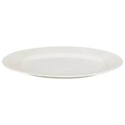 SECRET DE GOURMET - Plat de présentation en porcelaine "perle" 33cm blanc