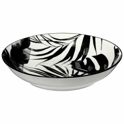 SECRET DE GOURMET - Service vaisselle 18 pièces palmier - noir