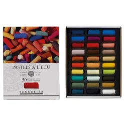 SENNELIER - Etui pastels 'a l'écu' - 30 demi-pastels - assortis