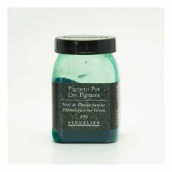 SENNELIER - Pigment pour création de peinture - pot 90 g - vert de phtalocyanine