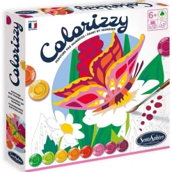 SENTOSPHERE - Colorizzy papillons - kit de peinture numérotée pour enfants