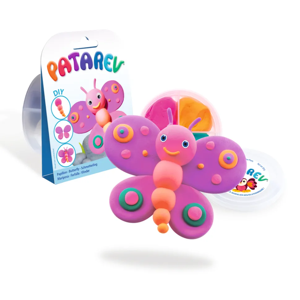 SENTOSPHÈRE - Kit de modelage Patarev - Pocket papillon pâte à modeler