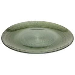 SG SECRET DE GOURMET - Assiette à dessert "jem" en verre vert d21cm