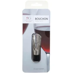 SG SECRET DE GOURMET - Bouchon verseur de vin en métal