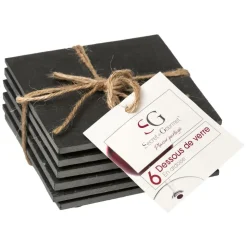 SG SECRET DE GOURMET - Dessous de verre 10x10cm (lot de 6)