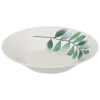 SG SECRET DE GOURMET - Lot de 6 assiettes creuses "végétal" en porcelaine d20cm