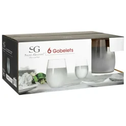 SG SECRET DE GOURMET - Lot de 6 gobelets bas givré 54cl