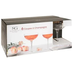 SG SECRET DE GOURMET - Lot de 6 coupes à champagne victoria 28cl