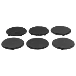 SG SECRET DE GOURMET - Lot de 6 dessous de verre en ardoise + rack
