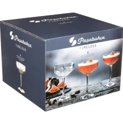 SG SECRET DE GOURMET - Lot de 4 coupes de champagne "timeless" 25cl