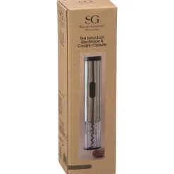 SG SECRET DE GOURMET - Tire bouchon electrique inox