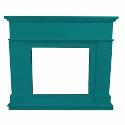 SINED - Cadre de cheminee en mdf bleu turquoise sined pienza camin frame
