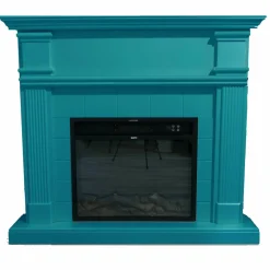 SINED - Cadre de cheminee mdf turquoise cornice camino caldera sined