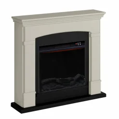 SINED - Cheminee au sol beige avec brûleur 1500w mpc camino siena