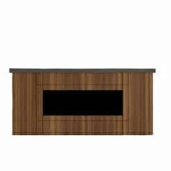 SINED - Cheminee electrique ispica 1500w mobile desio 108 brown