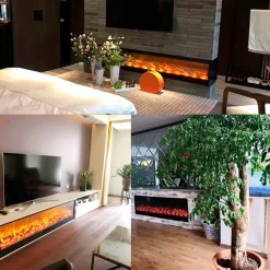 SINED - Cheminee electrique encastree 180 cm et 1500w sined caminetto amiata